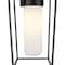 Z-Lite Sheridan 1 Light Outdoor Wall Sconce, Black & White Opal 595M-BK - alternate 7